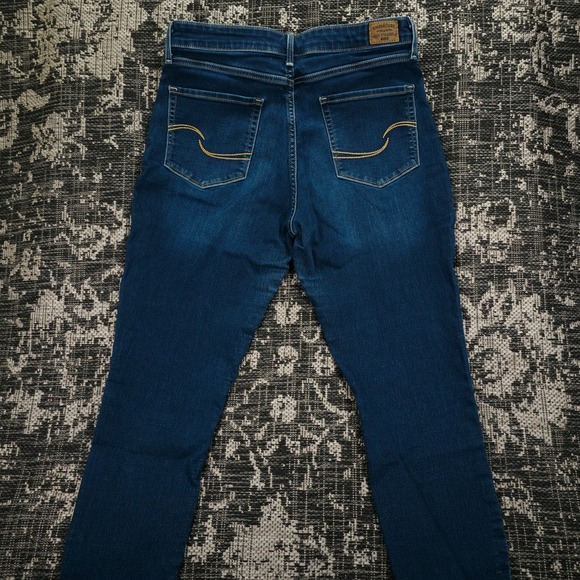 Signature Levi Strauss Women's Skinny Jeans Dark Wash Mid Rise Stretch Denim 12M - Picture 4 of 12